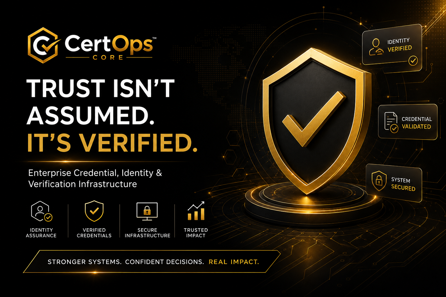 CertOps Coreβ’ credential and verification infrastructure